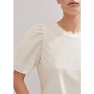 British Designer Me+Em Elegant Cream Puff Sleeve Top size 12